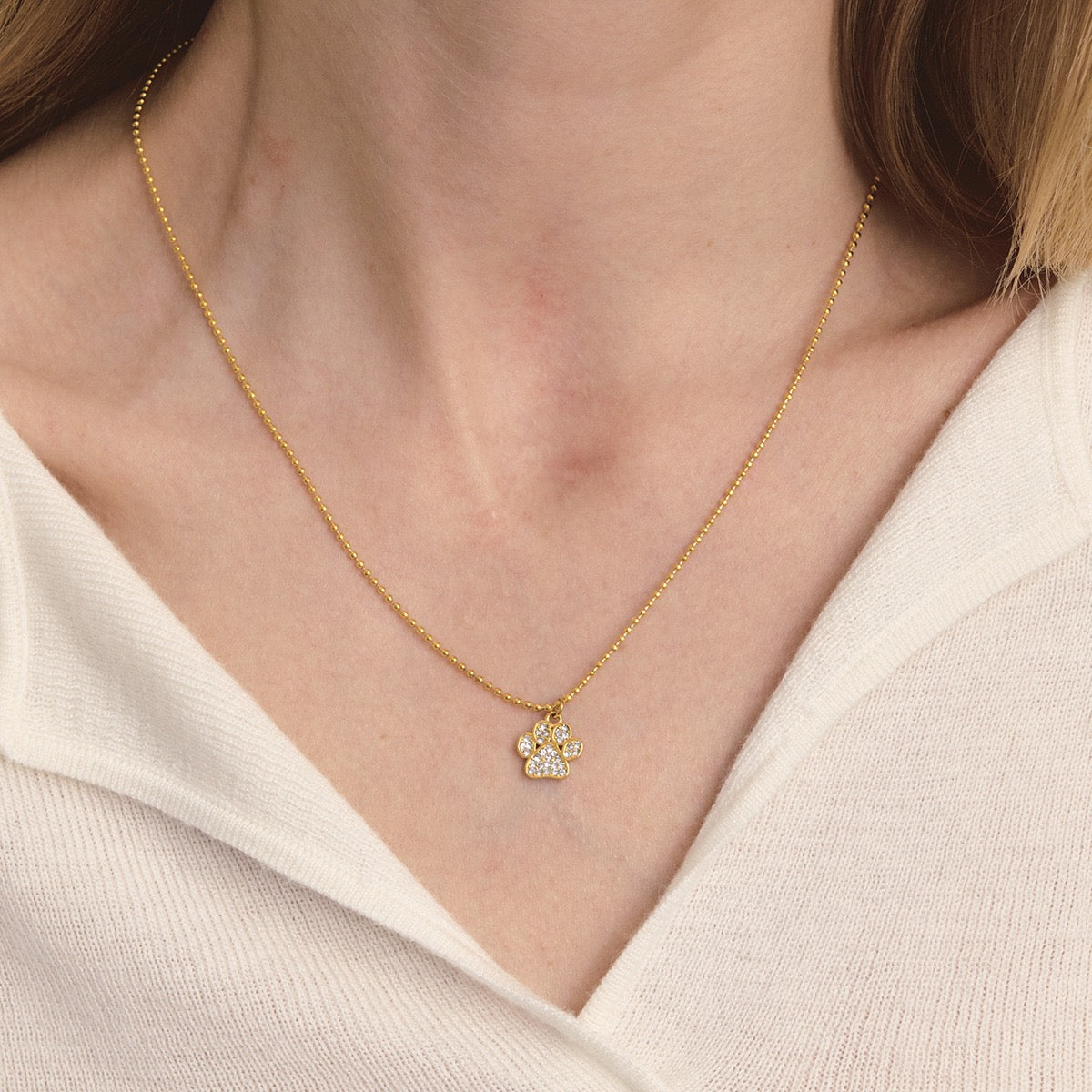 Sparkling Gold - Plated Pet - Themed Necklaces