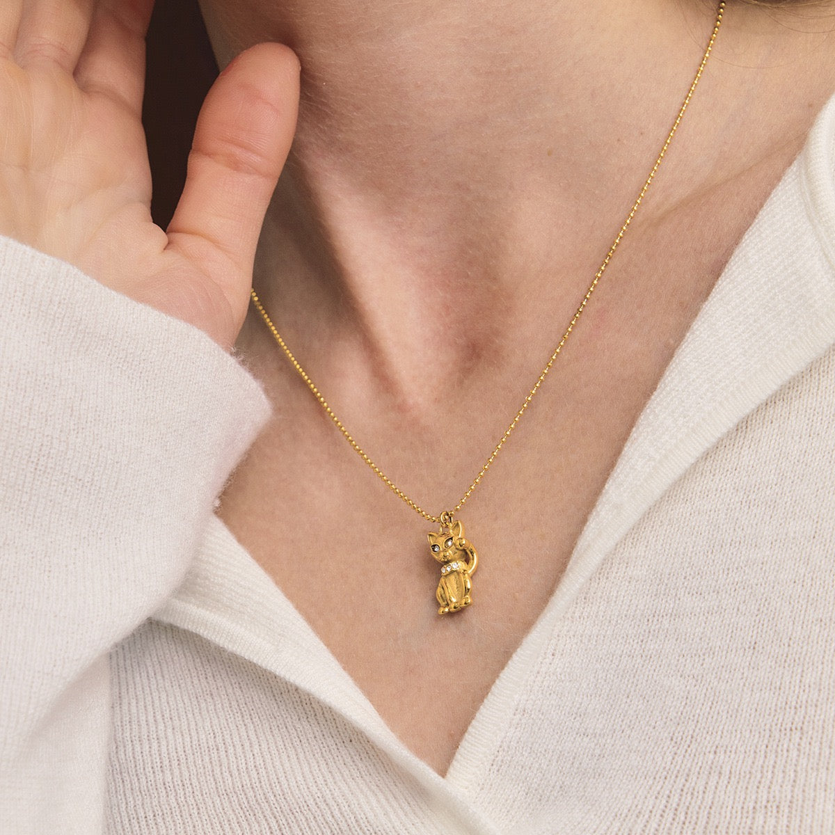Sparkling Gold - Plated Pet - Themed Necklaces